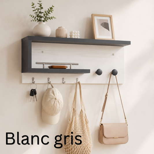 معلاق منظم أغراض خشبي Woody mount wall organizer