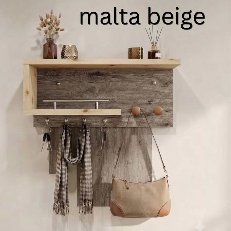 معلاق منظم أغراض خشبي Woody mount wall organizer
