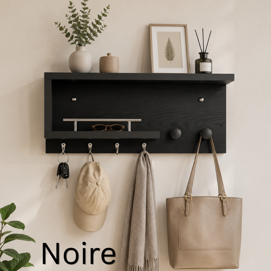 معلاق منظم أغراض خشبي Woody mount wall organizer