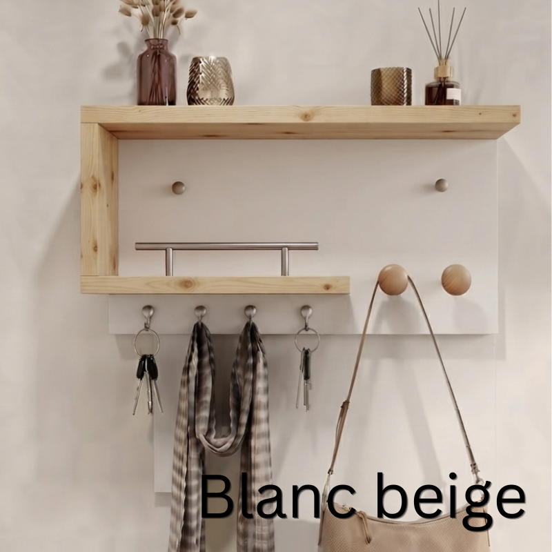 معلاق منظم أغراض خشبي Woody mount wall organizer