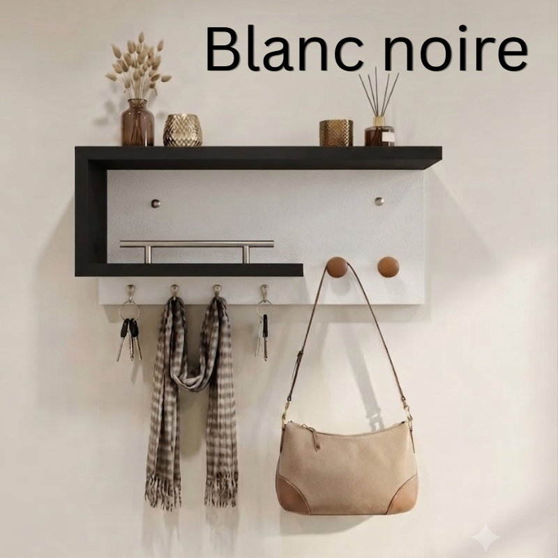 معلاق منظم أغراض خشبي Woody mount wall organizer