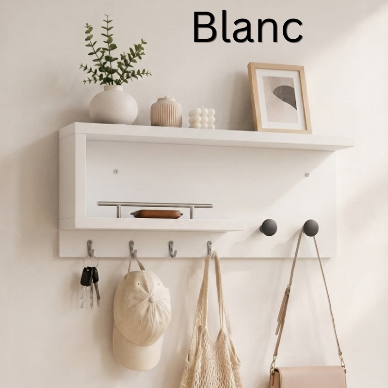 معلاق منظم أغراض خشبي Woody mount wall organizer