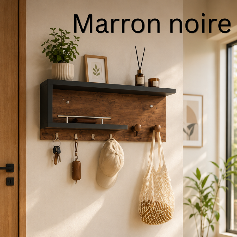 معلاق منظم أغراض خشبي Woody mount wall organizer