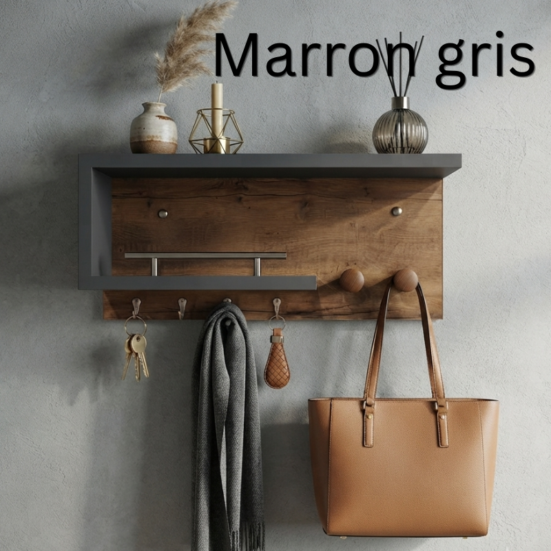 معلاق منظم أغراض خشبي Woody mount wall organizer