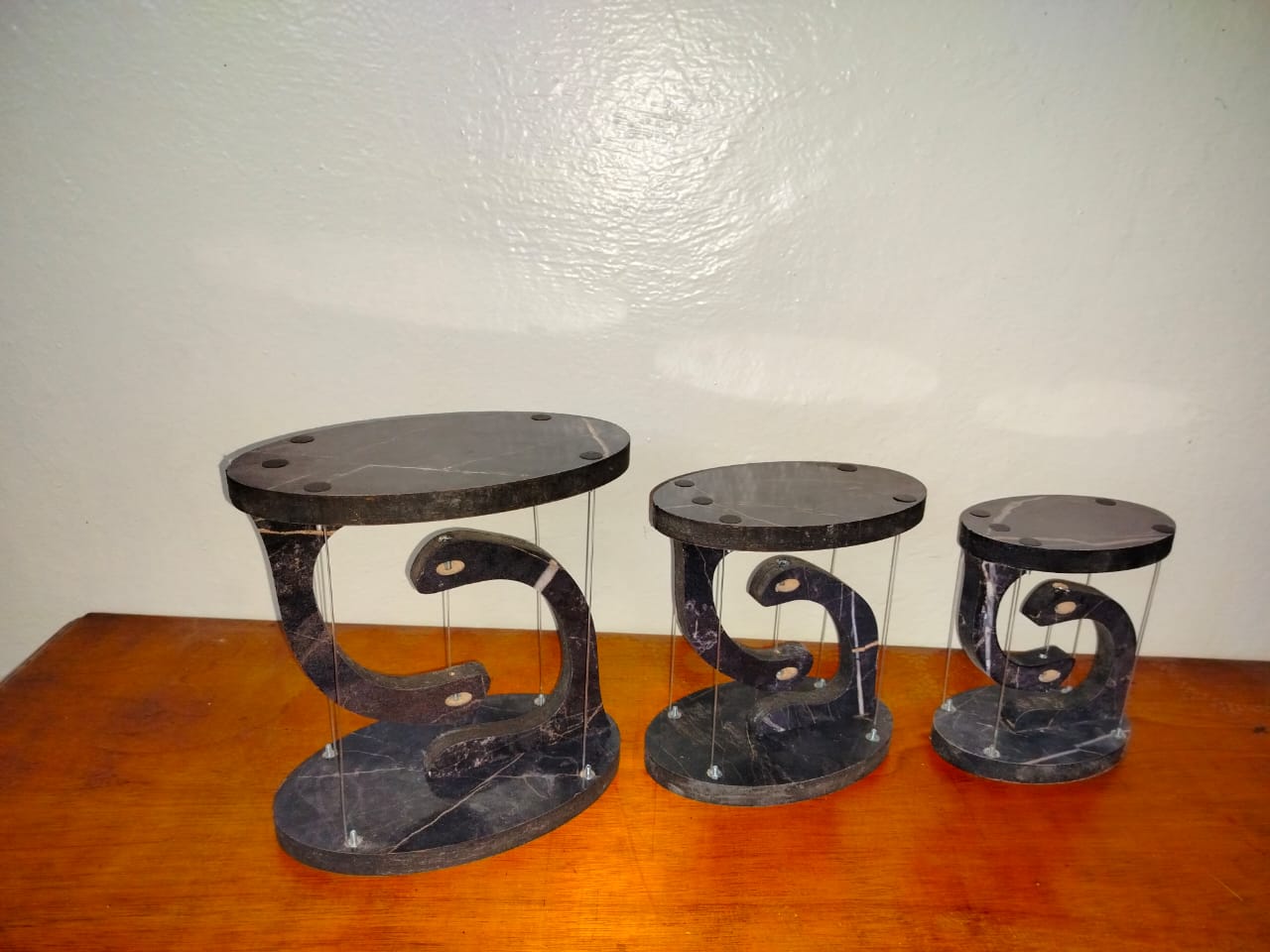 مجموعة 3 قطع الطاولة العائمة Table flotante 3 piéces