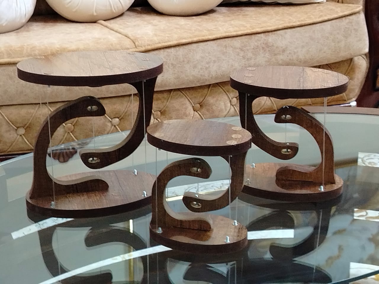 مجموعة 3 قطع الطاولة العائمة Table flotante 3 piéces