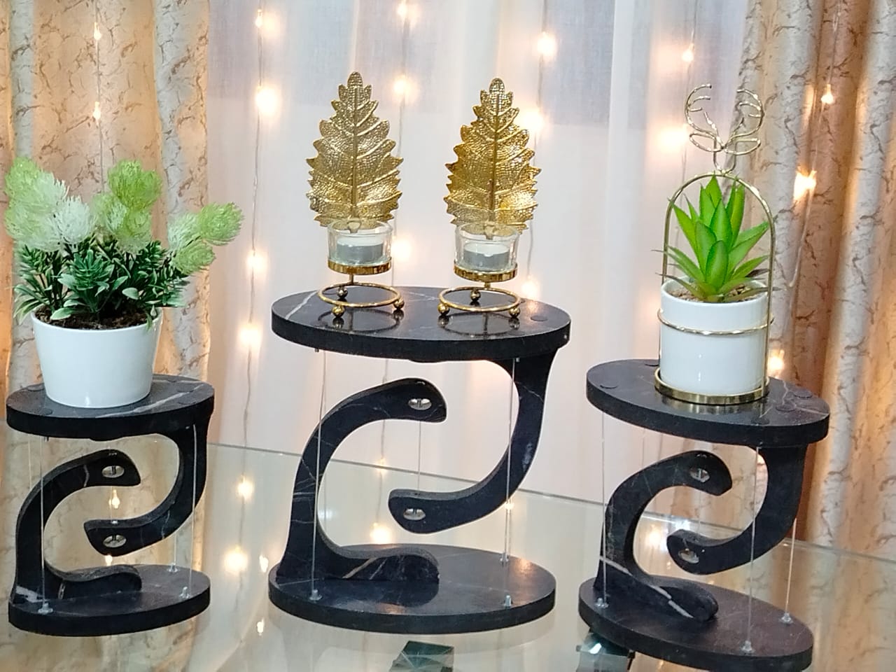 مجموعة 3 قطع الطاولة العائمة Table flotante 3 piéces