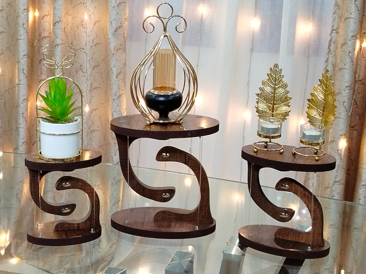 مجموعة 3 قطع الطاولة العائمة Table flotante 3 piéces
