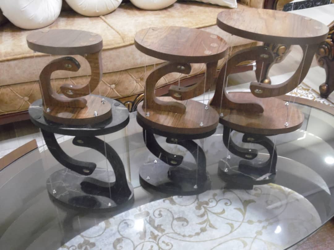 مجموعة 3 قطع الطاولة العائمة Table flotante 3 piéces